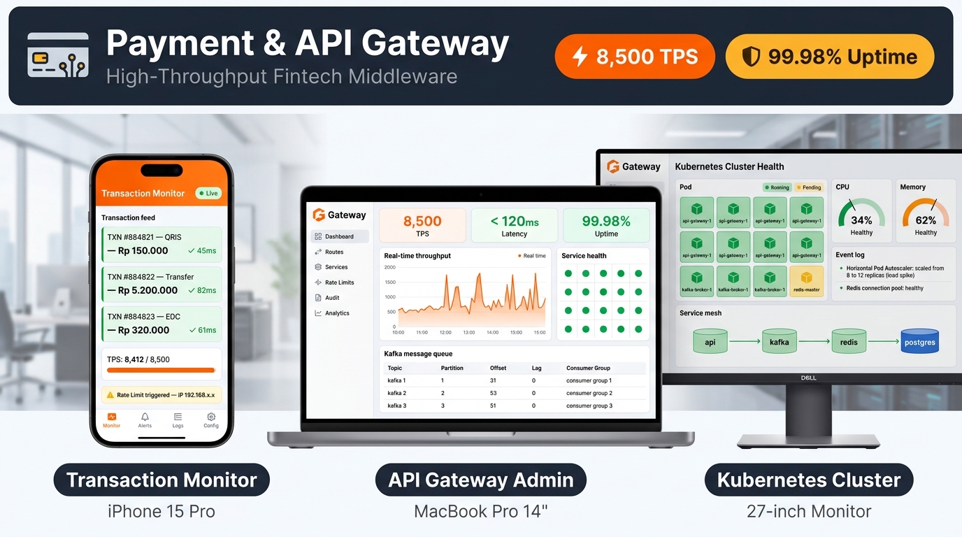 High-Throughput Payment & API Gateway Middleware
